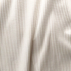 Stretchstoff Bengalin Hosenstoff schmale Streifen (vertikal) querelastisch, beige wei�
