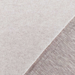 RESTST�CK 50 cm Jackenstoff Wool Look klassischer Stil, natur meliert