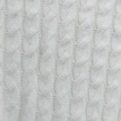 Strickstoff Zopfmuster klassischer Stil, cremewei�