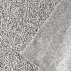 Boucle Stoff Schafsl�ckchen, hellgrau melange