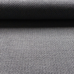 Italienischer Wollstoff mit Texture Deadstock Designerstoff -grau - Made in Italy