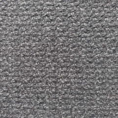 Italienischer Wollstoff mit Texture Deadstock Designerstoff -grau - Made in Italy