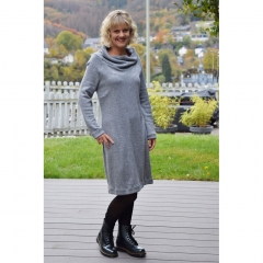Strickstoff Glattstrick Viskose weich, anthrazit