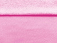 angerauter Sweat Stoff uni, baby rosa