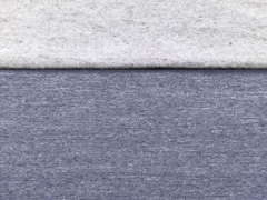 Sweatstoff meliert angeraut, graublau