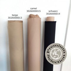 EINZELST�CK 125 cm feiner Baumwoll Twill Trenchcoat Stoff wasserabweisend, camel - Made in Italy
