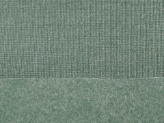 RESTST�CK 80 cm Strickstoff Velourstoff Doubleface, j�gergr�n melange