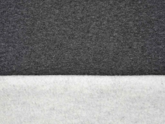 RESTST�CK 54 cm Heavy Jogging Sweat Stoff dick weich angeraut, anthrazit melange