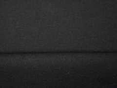 Heavy Jogging Sweat Stoff dick weich angeraut, schwarz