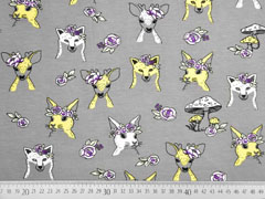 Jersey Hase 2 in 1 Panel Farbeffekt, grau