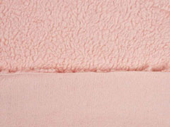 Teddyfleece Teddyfell aus Baumwolle, rosa (helles apricot)