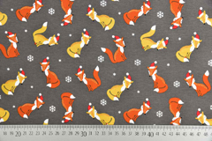 Jersey Weihnachtsf�chse, taupe