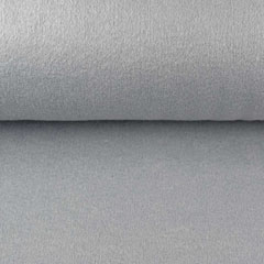 Mantelstoff Jackenstoff flauschig dick uni, grau