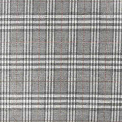 Jacquard Stoff Glencheck Webware Karomuster Glitzer, grau wei�
