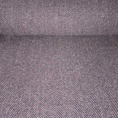 Wollstoff Fischgr�tmuster Deadstock Designerstoff, ecrue oxblood