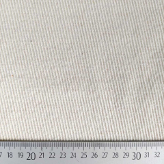 EINZELST�CK (2 m) Wollmischstoff mit Rippen in Cremewei� - Made in Italy