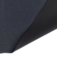 Punto di Roma Heavy Stretchjersey Fischgr�tmuster, blau schwarz