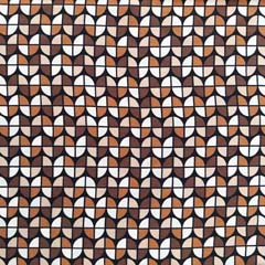 Viskose Twillstoff grafisches Muster Webware, braun beige schwarz