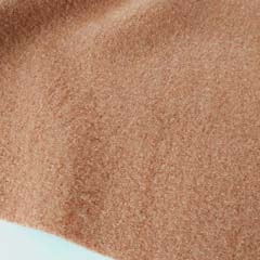 gekochte Wolle boiled Wool Walkstoff uni, karamell braun
