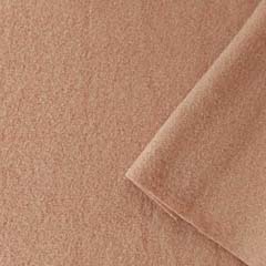 gekochte Wolle boiled Wool Walkstoff uni, karamell braun