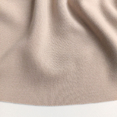 RESTST�CK 50 cm Jerseystoff Punto di Roma Pique Romanitjersey, beige