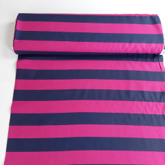 Canvas Stoff Blockstreifen 5 cm Baumwollstoff, pink dunkelblau