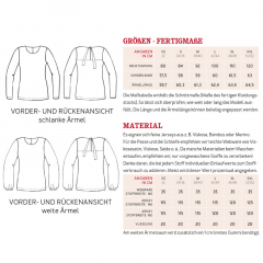 Papierschnittmuster Shirt mit Schleife und Teilpasse FRAU YELDA Studio Schnittreif