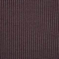 RESTST�CK 55 cm Strickstoff Baumwolle Halbpatent gerippt, dunkelbraun