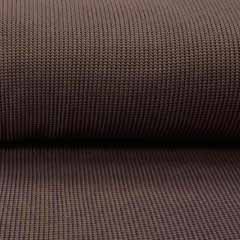 RESTST�CK 55 cm Strickstoff Baumwolle Halbpatent gerippt, dunkelbraun