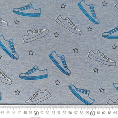 Alpenfleece Sweat Turnschuhe Sneaker, jeansblau
