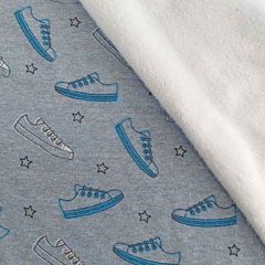Alpenfleece Sweat Turnschuhe Sneaker, jeansblau