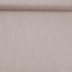 Leinenstoff gewaschen uni, beige