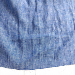 Leinenstoff 100% Leinen Georgio, mittelblau