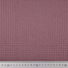 RESTST�CK 70 cm Waffel Frottee Waffelpiqu� Stoff uni, alt bordeaux