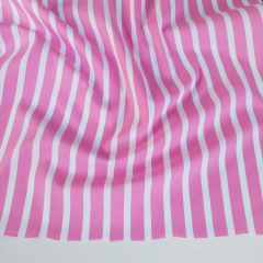 Baumwollstoff Streifen mit Stretch Webware Meterware, pink wei�