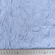 bestickte Webware schmale Streifen Blumen Stickerei Baumwollstoff, hellblau wei�