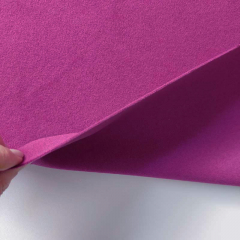Jackenstoff Mantelstoff Velourstoff Lodenstoff Meterware weich uni - helle Pflaume (violett)