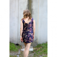 Viskose Satin Stoff Blusenstoff Blumen Paisleymuster- weinrot hellbeige dunkelblau- Made in Italy