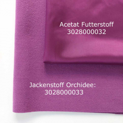 Jackenstoff Mantelstoff Velourstoff Lodenstoff Meterware weich uni - Orchidee (helles Lila)