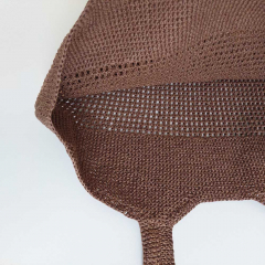 H�kel-Tasche Crochet-Bag H�kelshopper, Espresso Brown