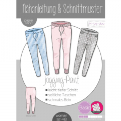 Papierschnittmuster Basic Jogging Pant Damen - Kibadoo