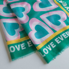 Halstuch Schal Everyday Love, gr�n rosa