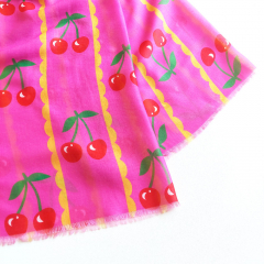 Halstuch Schal Kirschen pink rot gr�n