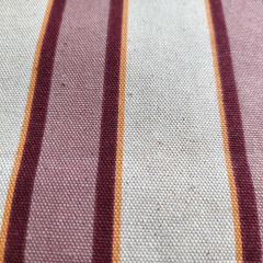 Canvas Stoff Streifen Leinen Optik, gelb weinrot altrosa natur