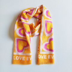 Halstuch Schal Everyday Love, pink orange gelb