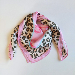 Halstuch Leoparden Muster Seile, schwarz beige rosa