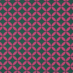 Wasserabweisender Baumwollstoff Grafik Muster Meterware – beschichtet, Gr�n Pink