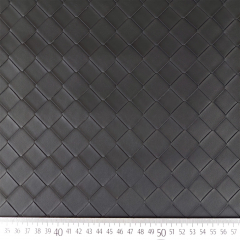 Kunstleder gewebt Schachbrettmuster Meterware schwarz