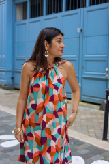 Papierschnittmuster Neckholder-Bluse Kleid PAREO - Clematisse Pattern