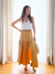 Papierschnittmuster ROMY Rock mit Schlitz im Vorderteil - Clematisse Pattern